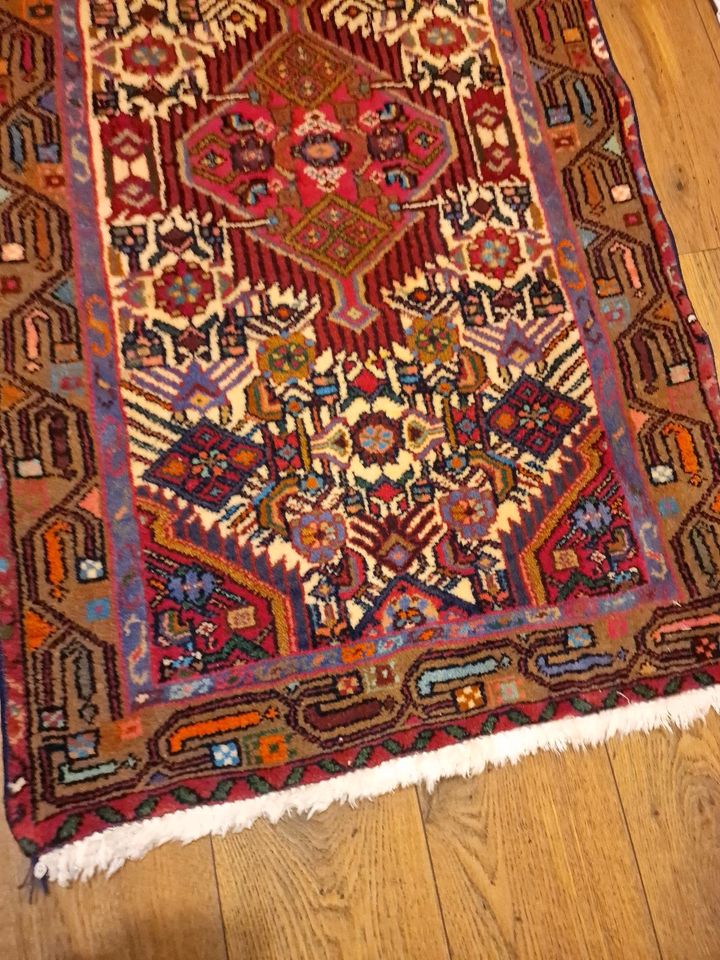 Handgeknüpfter Teppich Läufer Aus Hamada Iran Lang 125X 75Cm in Daaden