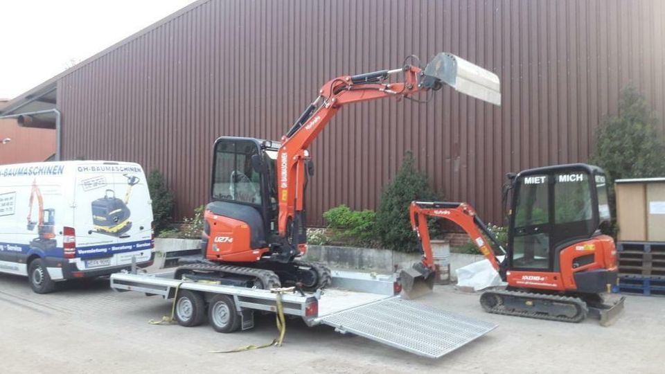 Baumaschinen Anhänger 3 Tonnen Vermieten Verleih Mieten in Hannover