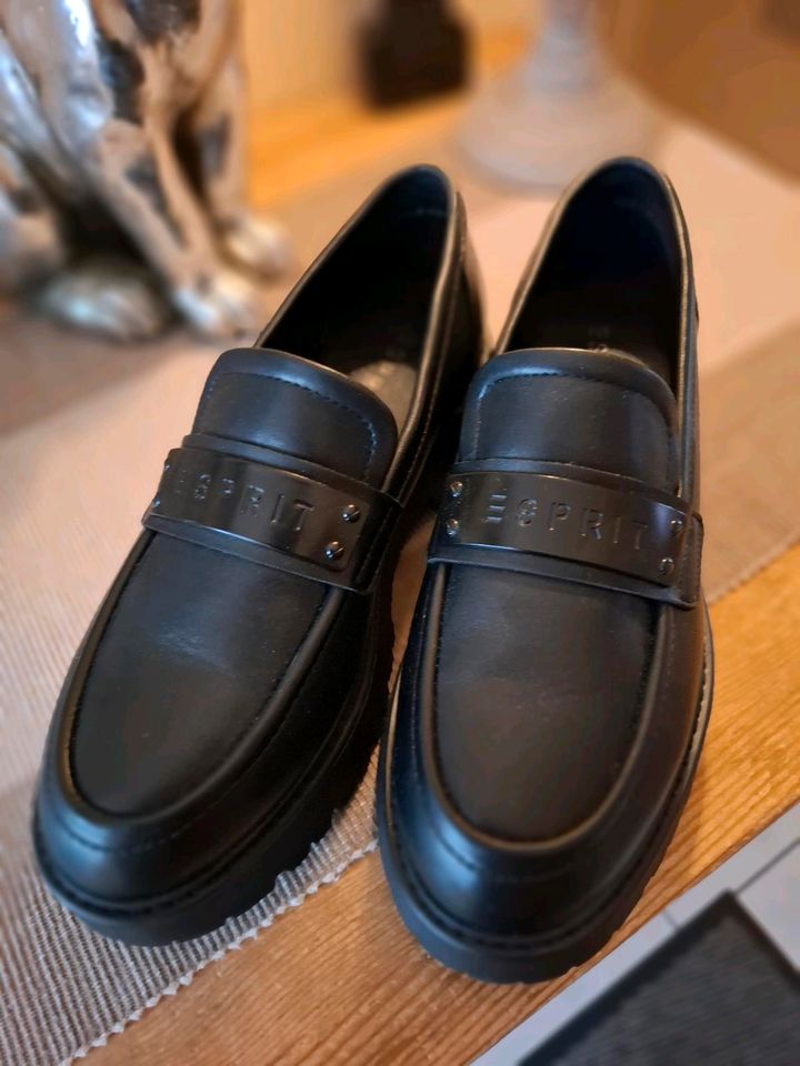 ESPRIT echt Leder Mokkasins, Loafer, Slipper, Gr. 40 ✅️❗️NEU !!! in Barnstorf