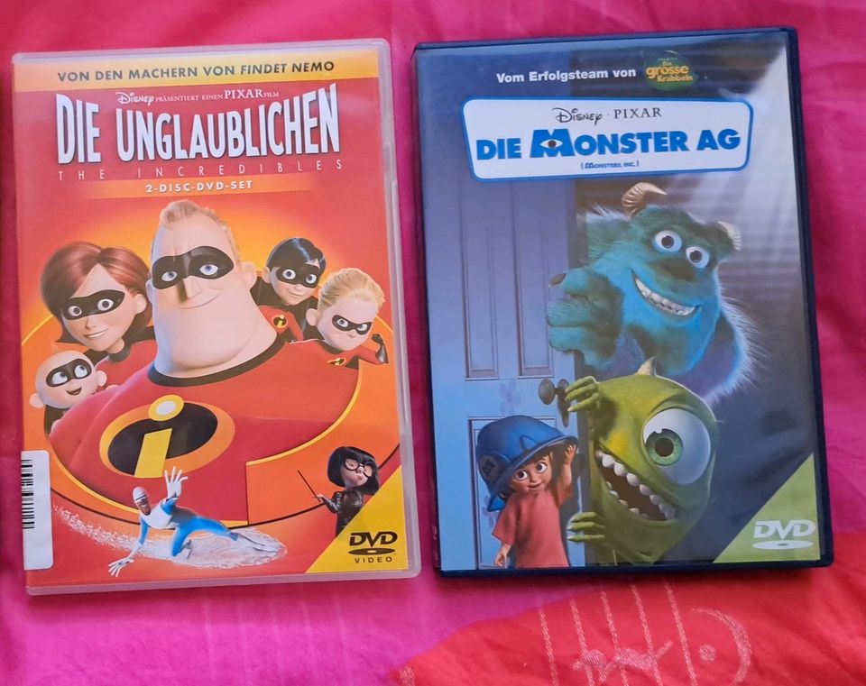 2 DVD Kinder Filme die Unglaublichen die Monster AG in Brandenburg Calau kleinanzeigen.de