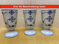 3 Becher mit Fuß Indisch Blau Strohblume Strohmuster Berlin - Rudow Vorschau