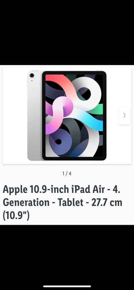Apple iPad Air 4 Cellular wie Neu in Quakenbrück