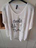 Shirt mit Paillettenschrift, offwhite, Gr.46, TOP Nordrhein-Westfalen - Werdohl Vorschau