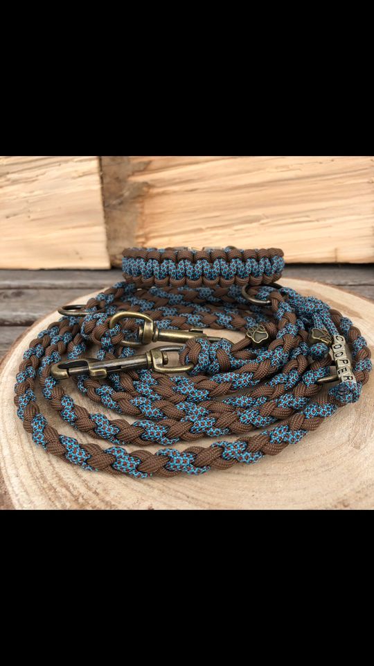 Paracord Halsband/Leine Sets,Wunschfarbe,Hundehalsband,Hundeleine in Zülpich