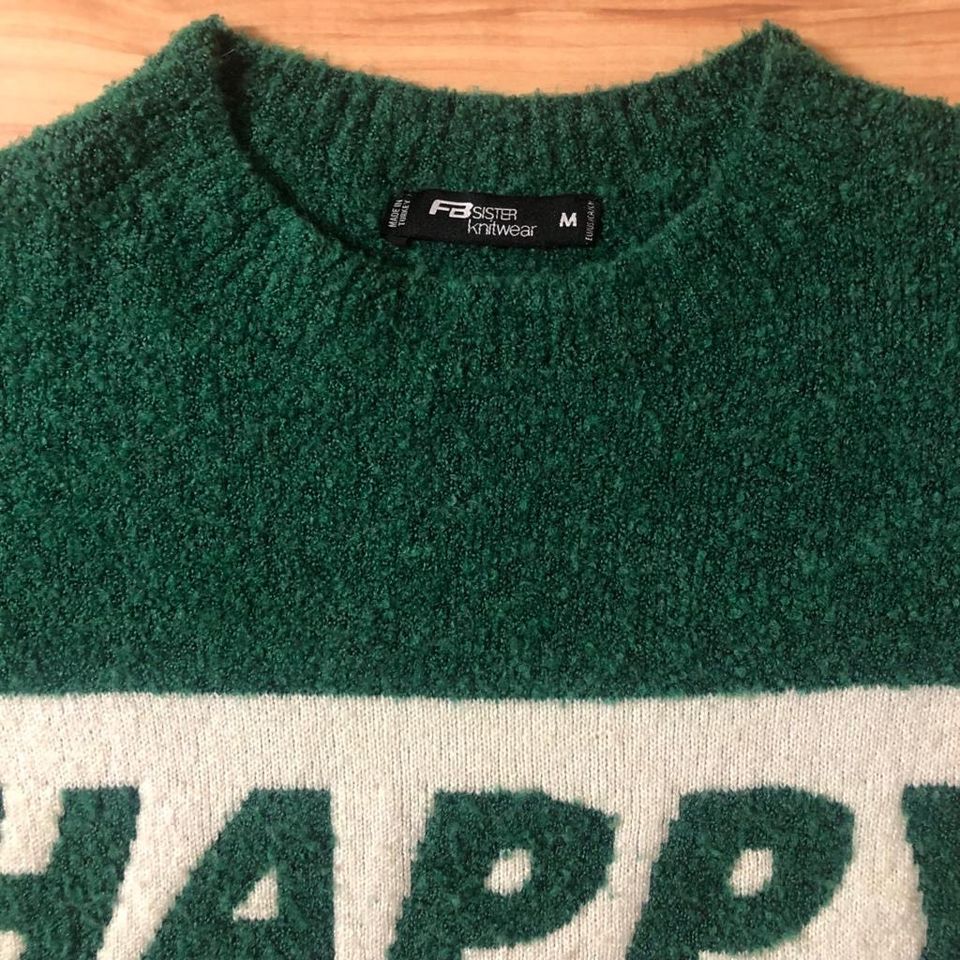 HAPPY Pullover grün weiß in Leipzig