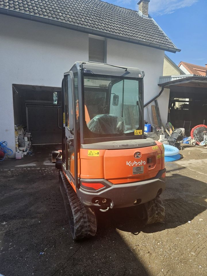 VERLEIH  Bagger Kubota 2023 2,7t / Baggerarbeiten in Langenlonsheim