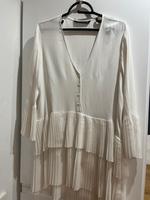 Zara Bluse, lang weiss Gr. M Bayern - Landau a d Isar Vorschau