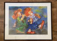 Kunstdruck Bild Fröhliches Duo Ute Mertens Clownbild Clown Clowns Hessen - Haiger Vorschau