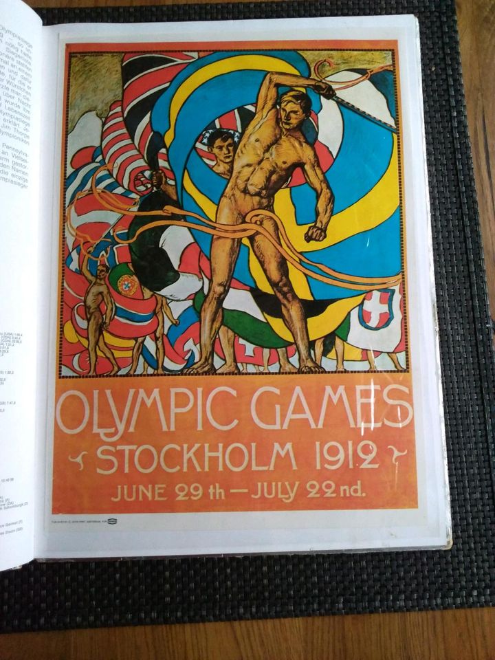 Buch, Die Geschichte der Olymp. Spiele, 1912-1972, in 13 Postern in Achern