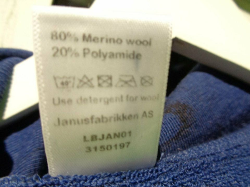 Orig. Norw.Armee MERINO Wool Thick Shirt Zip blau 80% Wolle L in Herzogenrath