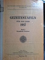 Antiquarisch, Gezeitentafeln für das Jahr 1957 Schleswig-Holstein - Kiel Vorschau