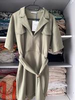 NEU mEtikett! ZARA Kleid Damen L 40 khaki Gürtel NP45€ München - Moosach Vorschau