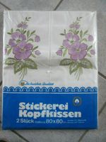 Kopfkissenbezüge Stickerei NEU 2 Stück lila/grün 80x80 cm Baumw. Hessen - Mörfelden-Walldorf Vorschau