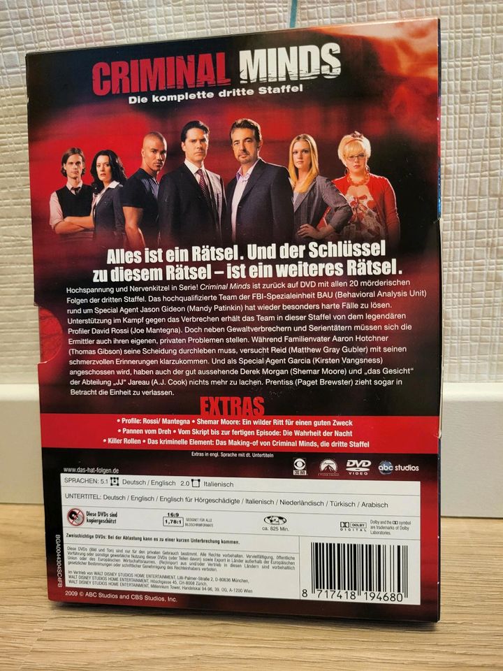 Criminal Minds Staffel 1 - 3 in Weinbergen