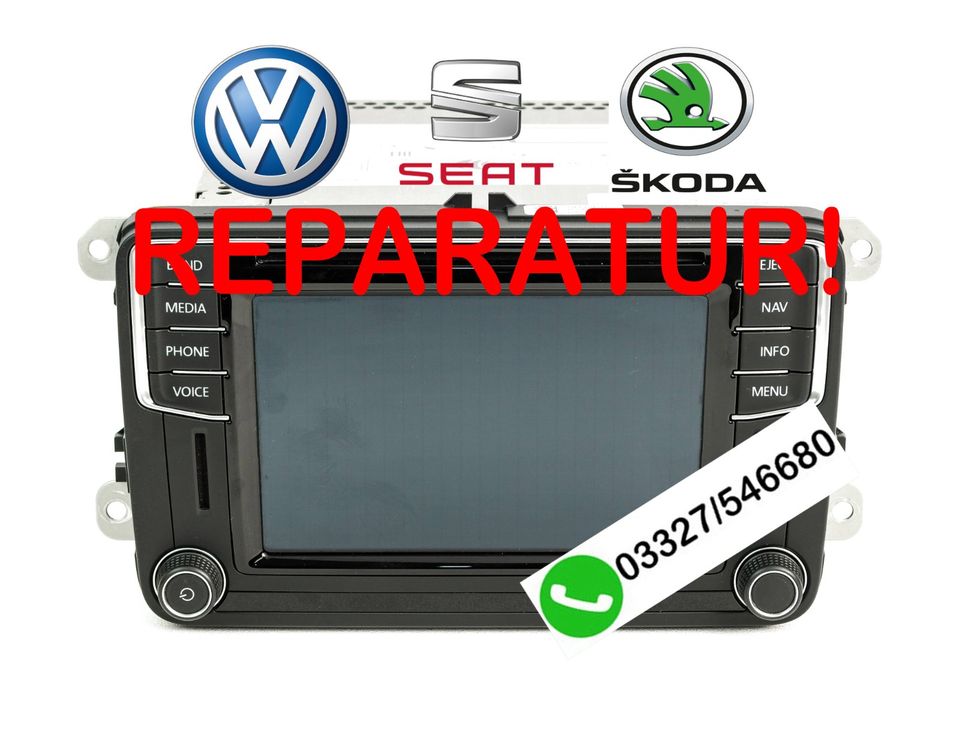 VW Discover Media Display Touchscreen Reparatur Skoda SEAT T6 PQ in Werder (Havel)