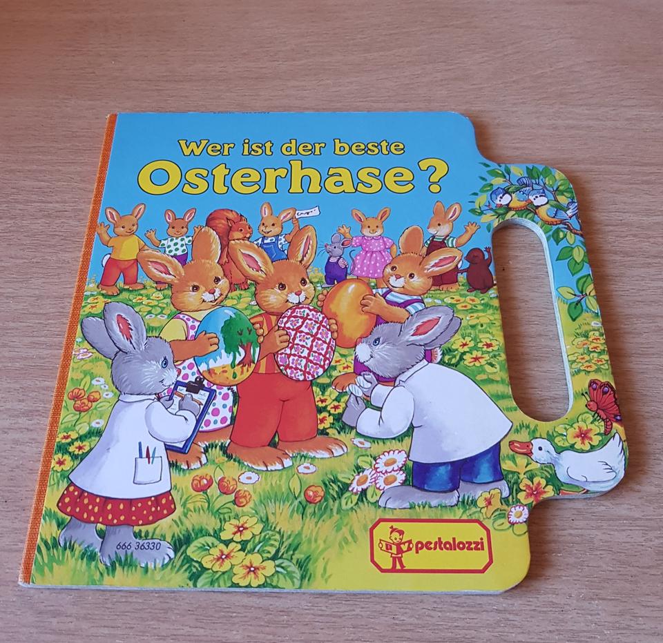 Ostern - Bilder – Karton-Buch – Wer ist der beste Osterhase – in Langenfeld