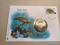 Numisbrief; WWF; Bermudas; 1 Dollar; 1986; Schildkröte Hessen - Seeheim-Jugenheim Vorschau