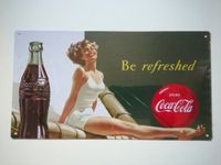 Coca Cola Werbung Blechschild Werbeschild OVP Nordrhein-Westfalen - Werdohl Vorschau