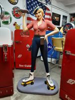 Roller-Girl Statue Figur Skulpturen Deko Geschäft Retro Halle Nordrhein-Westfalen - Mülheim (Ruhr) Vorschau