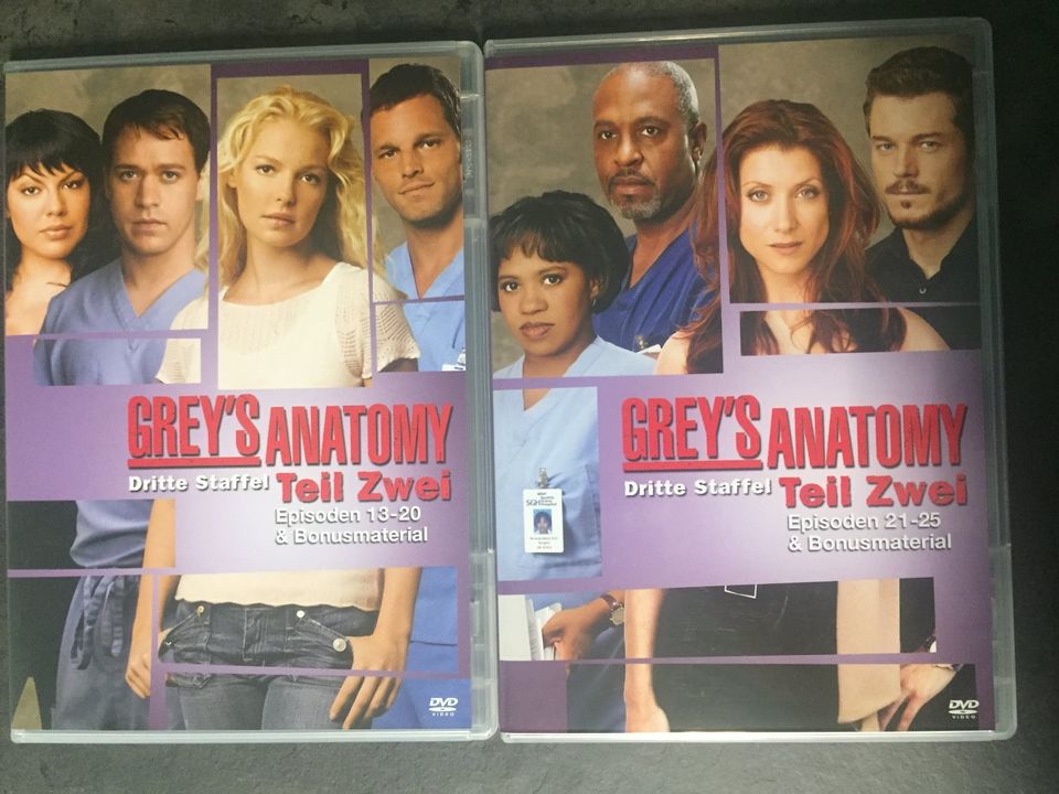Greys Anatomy Staffel 1-3, 13 DVD´s, Wie alles begann... in Hörselberg-Hainich