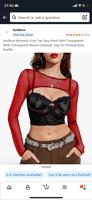 Rotes Mesh Crop Top Gr. S Bayern - Illertissen Vorschau