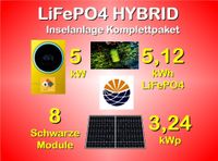 L08 Inselanlage: 8x Module 410Wp, LiFePO4-Batterien 5,12kWh, Hybr Rheinland-Pfalz - Kastellaun Vorschau