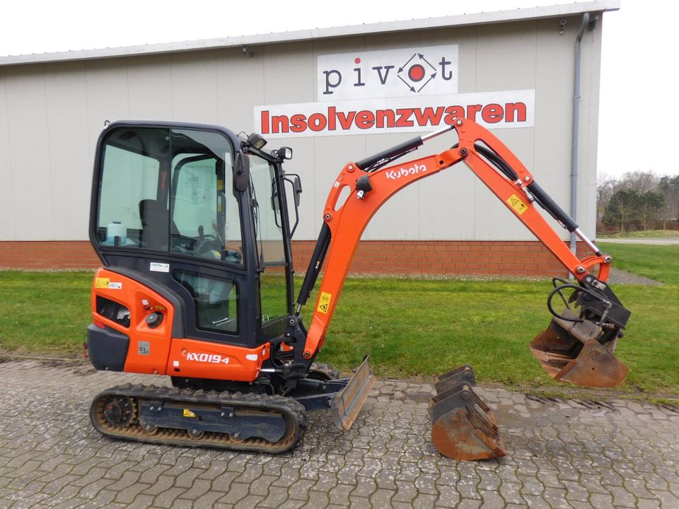 Minibagger Kubota KX019-4 *BJ 2022 *395 Bh *SW MS-01 Grabenlöffel in Wagenfeld