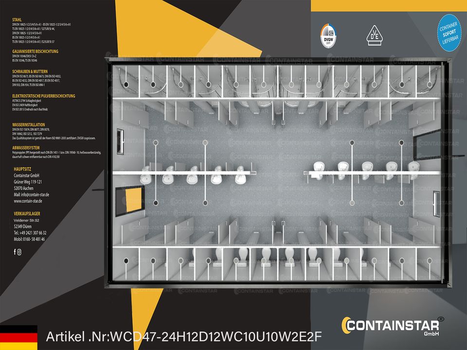 ⤵️Imbisscontainer● Kioskcontainer ●Foodcontainer● Verkaufsstand●Sanitär Container●Übergangscontainer●Wohncontainer●Baucontainer●Sanitärcontainer●Container●3,00x7,00✔Sofort lieferbar ❗❗❗ in Solingen