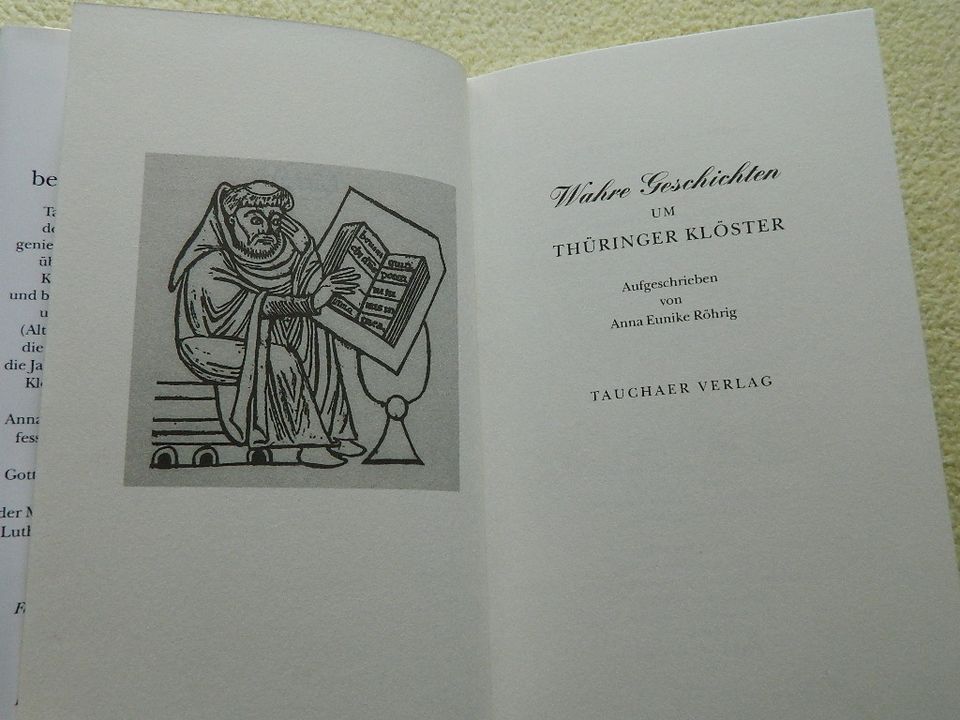 Wahre Geschichten um Thüringer Klöster.  Röhrig, Anna Eunike  Tau in Leipzig