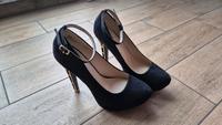 High Heels, JustFab, Schwarz Samt, Gr. 36 Baden-Württemberg - Ettlingen Vorschau