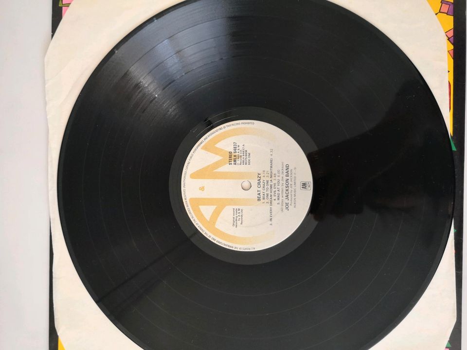 Vinyl LP Schallplatte The Joe Jackson Band Beat Crazy in Mannheim