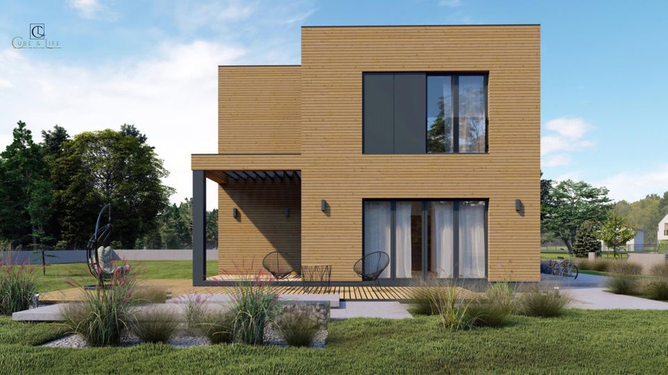 Modernes Modulhaus mit praktischer Raumaufteilung und stilvollem Design in Schönefeld