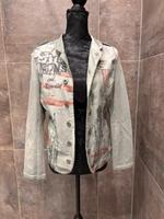 Military Blazer Jacke, Gr. M, hellgrün, Made in Italy West - Unterliederbach Vorschau