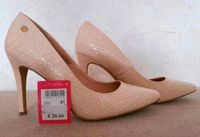 Neuwertige Pumps Gr.41 only pink High Heels beige sand Krokooptik Nordrhein-Westfalen - Paderborn Vorschau