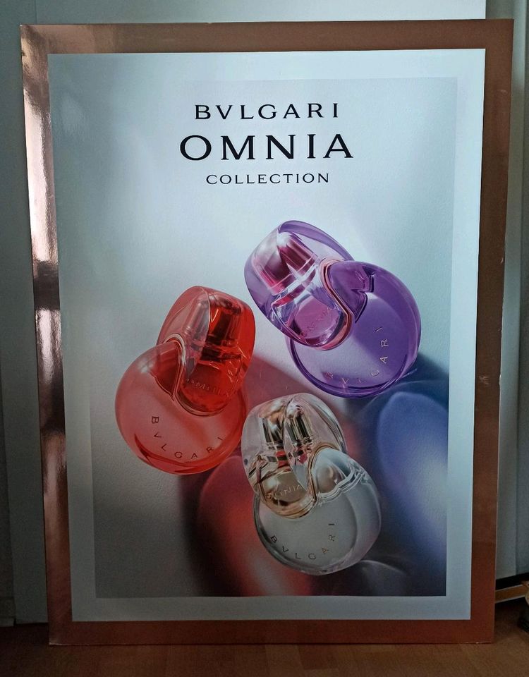 Poster Plakat Bvlgari Parfums Schaufensterdeko in Saarlouis