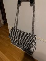 C&A Hand Tasche in schwarz weiß kariertem Wollstoff Leipzig - Lößnig Vorschau