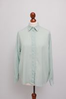 Mint Pastell Hemd Vintage langarm Bluse 38 M Oversize Leipzig - Gohlis-Mitte Vorschau