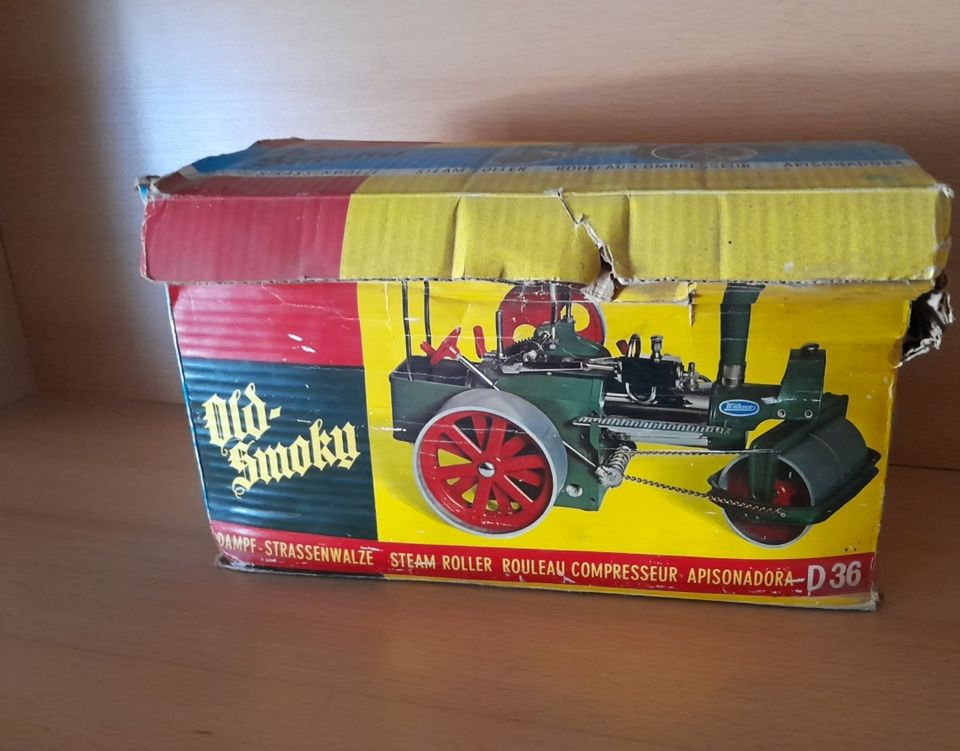 Wilesco Old Smoky D36 Dampfwalze Dampfmaschine Originalkarton in Iserlohn