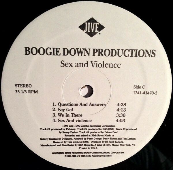 Boogie Down Productions – Sex And Violence 2 LP Vinyl Album in München