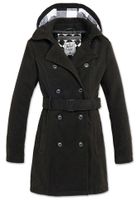 Brandit Girls Coat Long (Mantel) - SCHWARZ - Wollmantel - Kapuze Sachsen - Löbau Vorschau