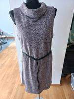 Strickkleid mit Gürtel, Winter, Rock, braun/lila, Gr. 42 Bayern - Burglengenfeld Vorschau