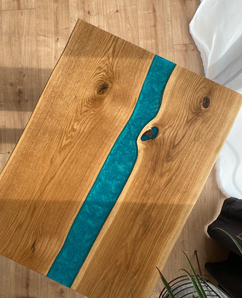 Tisch Rivertable Esstisch Couchtisch Holztisch Epoxidharztisch in Bad Herrenalb