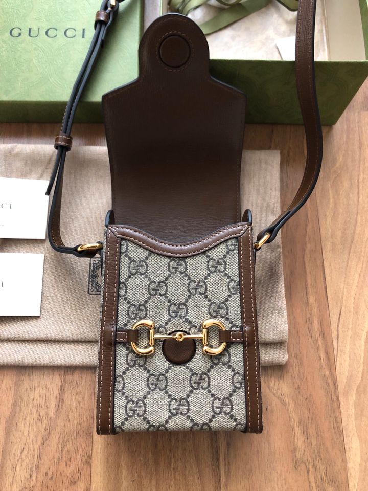 Gucci Horsebit 1955 Umhängetasche Mini Tasche Crossbody Bag GG in München