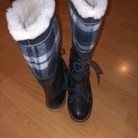 Marc..Leder.. Stiefel Gr 38..sehr warm mit 90% Wolle  gefüttert Sachsen - Zwoenitz Vorschau