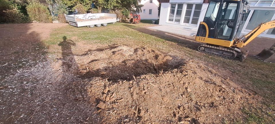 Wurzelstochfräsen Baumstumpffräsen Stockfräsen Stubbenfräße in Eggenthal