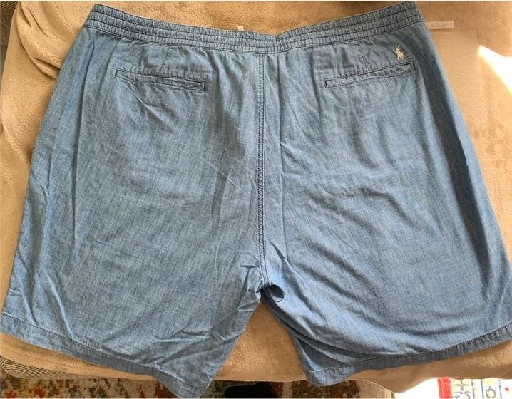 Ralph Lauren leichter Jeans Stoff Hose kurz | blau| Größe 2 XB in Filderstadt