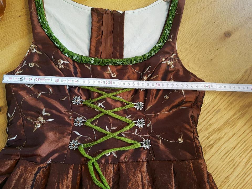 Damendirndl, handmade, Größe ca. 38, braun, grün, Dirndl, Kleid in Riedenburg