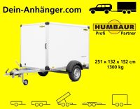 Humbaur 1300 kg 251x132x152cm Kofferanhänger HK 132513-15P Nordrhein-Westfalen - Leopoldshöhe Vorschau