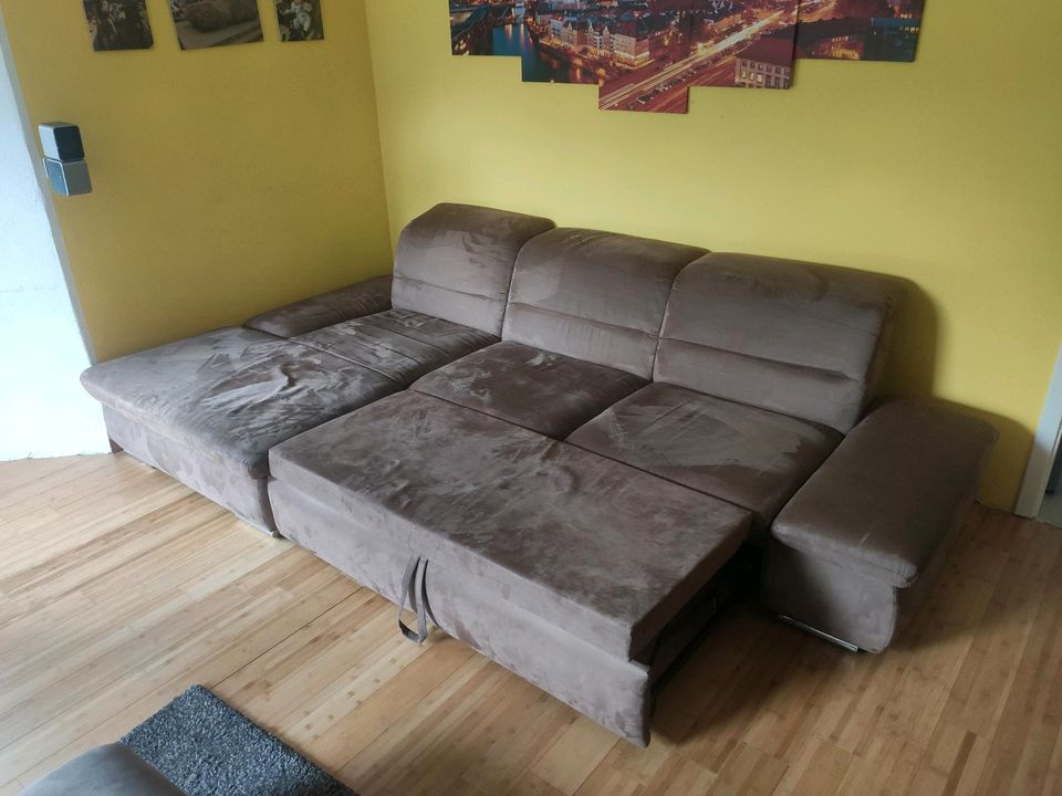 Couch Sofa Liv In Saragossa Braun Schlafcouch in Kasel