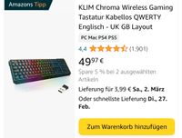 Klim Chroma Wireless Gaming Tastatur Qwerty englisch Kabellos Niedersachsen - Braunschweig Vorschau